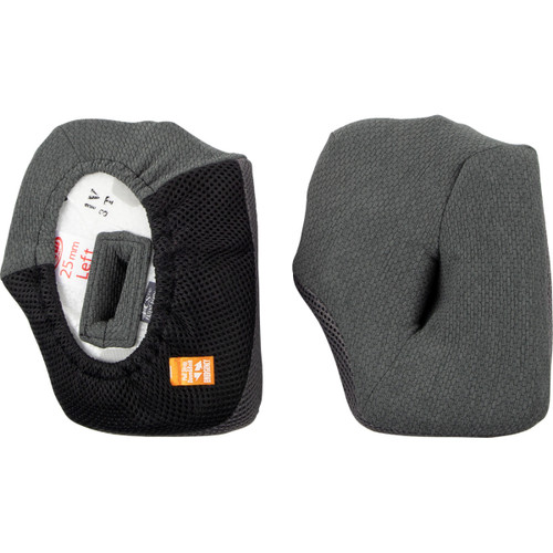 Arai Helmets #05-5418 - VX-Pro4 Cheek Pads - Gray - 25 mm