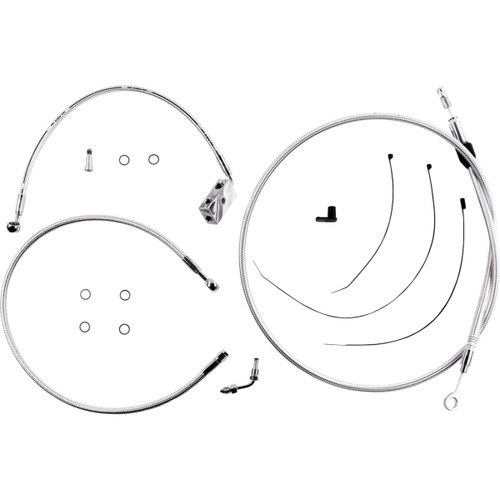 Magnum Shielding #3871258 - Sterling Chromite II Designer Handlebar Installation Kit - 8" - '18-'24 Softail