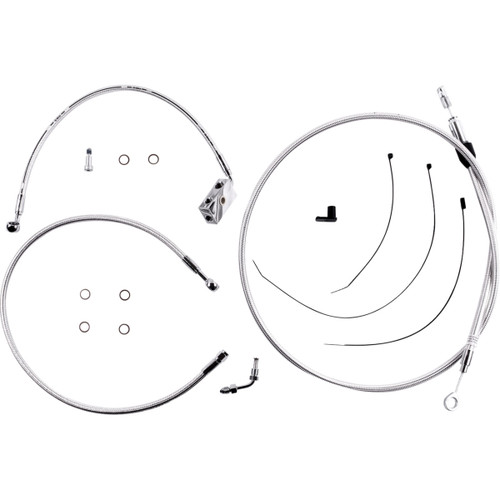 Magnum Shielding #3871255 - Sterling Chromite II Designer Handlebar Installation Kit - 10" - '18-'24 Softail