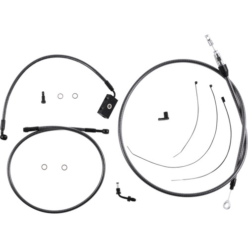 Magnum Shielding #7871255 - KARBONFIBR Designer Handlebar Installation Kit - 10" - '18-'24 Softail