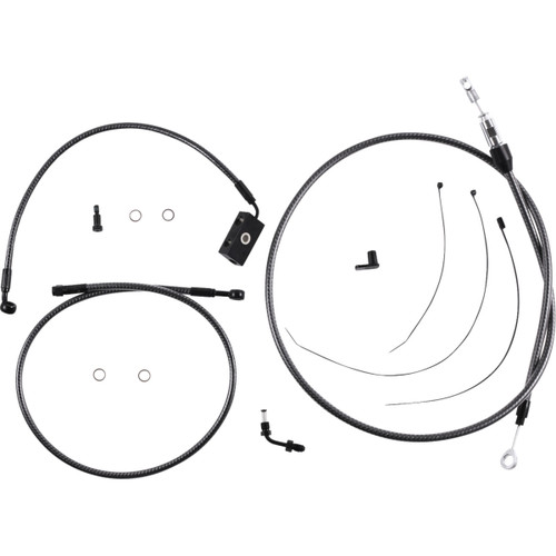Magnum Shielding #7871256 - KARBONFIBR Designer Handlebar Installation Kit - 6" - '18-'24 Softail