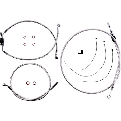 Magnum Shielding #3871126 - Sterling Chromite II® Designer Handlebar Installation Kit - 6" - FXLR/FXFB/S