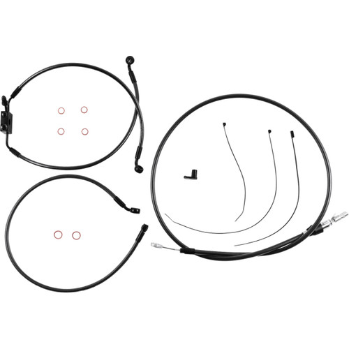 Magnum Shielding #4871126 - Black Pearl Designer Handlebar Installation Kit - 6" - FXLR/FXFB/S