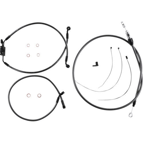Magnum Shielding #7871128 - KARBONFIBR Designer Handlebar Installation Kit - 8" - FXLR/FXFB/S