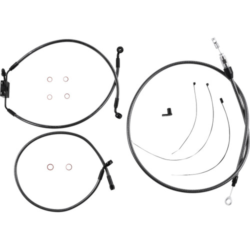 Magnum Shielding #7871125 - KARBONFIBR Designer Handlebar Installation Kit - 10" - FXLR/FXFB/S