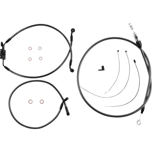 Magnum Shielding #7871126 - KARBONFIBR Designer Handlebar Installation Kit - 6" - FXLR/FXFB/S