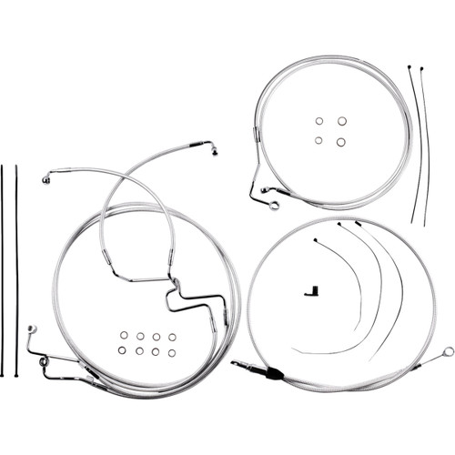 Magnum Shielding #3871226 - Sterling Chromite II Designer Handlebar Installation Kit - 6" - '21-'22 FLHR