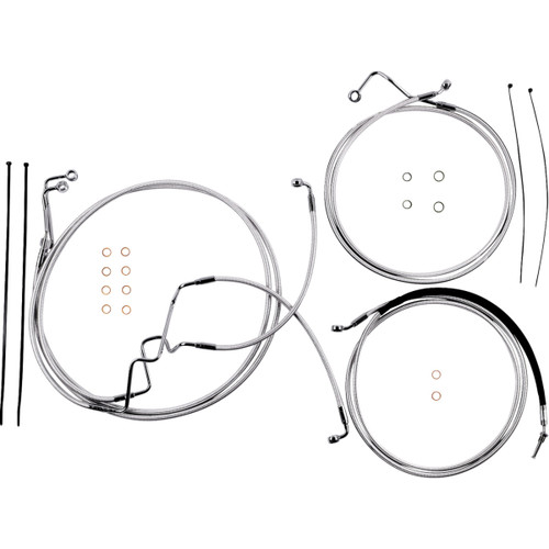 Magnum Shielding #387926 - Sterling Chromite II® Designer Handlebar Installation Kit - 6" - '17-'20 FLHR