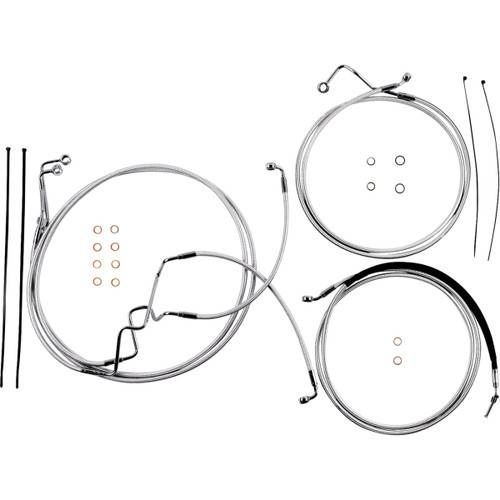 Magnum Shielding #387928 - Sterling Chromite II Designer Handlebar Installation Kit - 8" - '17-'20 FLHR