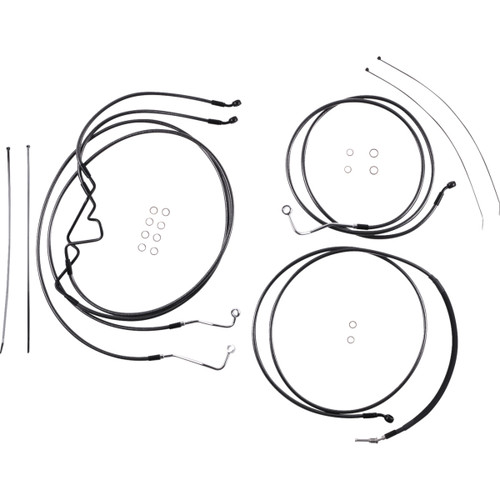 Magnum Shielding #487926 - Black Pearl™ Designer Handlebar Installation Kit - 6" - '17-'20 FLHR