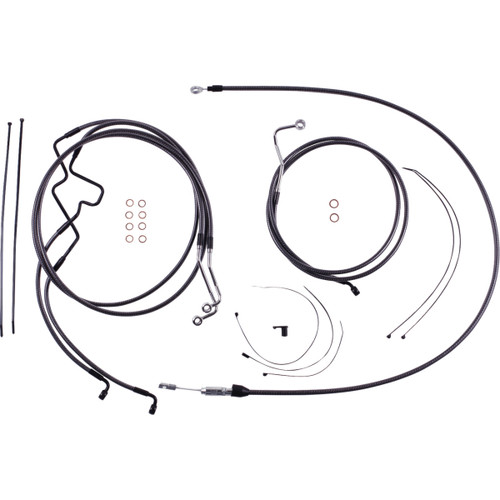 Magnum Shielding #7871218 - KARBONFIBR Designer Handlebar Installation Kit - 8" - '21-'23 FLTR