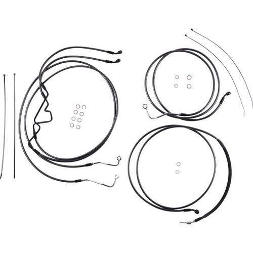 Magnum Shielding #487878 - Black Pearl™ Designer Handlebar Installation Kit - 8" - '17-'20 FLTR