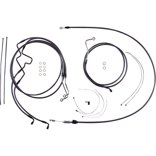 Magnum Shielding #7871216 - KARBONFIBR Designer Handlebar Installation Kit - 6" - '21-'23 FLTR