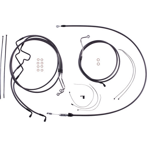 Magnum Shielding #7871225 - KARBONFIBR Designer Handlebar Installation Kit - 10" - '21-'22 FLHR