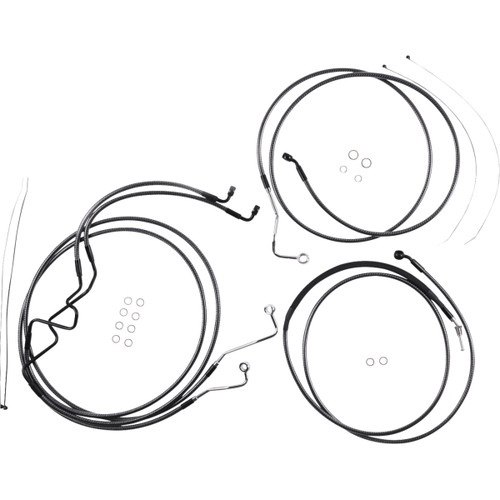 Magnum Shielding #787875 - KARBONFIBR Designer Handlebar Installation Kit - 10" - '17-'20 FLTR