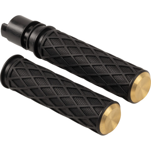 Arlen Ness #500-057 - Diamond Grips - TBW - Brass