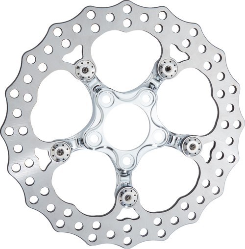 Arlen Ness #300-112 Spider Rotor - 12-19/32" - Chrome - Front