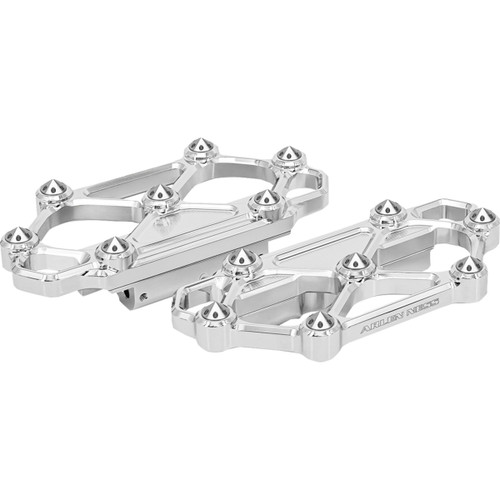 Arlen Ness #410-059 - Diamond Floorboards - Passenger - Chrome