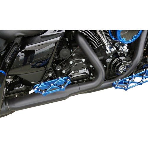 Arlen Ness #410-060 - Diamond Floorboards - Passenger - Blue