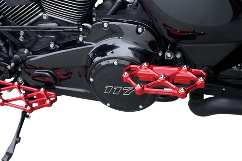 Arlen Ness #410-062 Diamond Floorboards - Passenger - Red