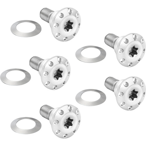 Arlen Ness #300-920 - Bolt Kit - Holeshot/Front/Floating/Brake Rotor - Spoke Mount - Polished - 5 Pack