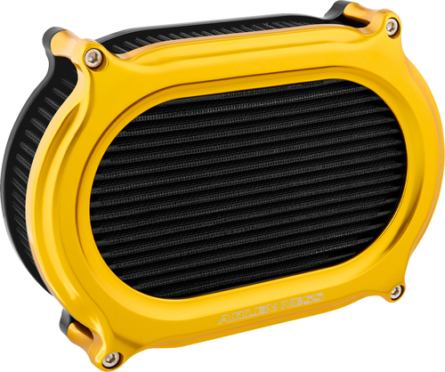 Arlen Ness #600-172 Stage 2 Oval Air Cleaner Kit - Gold