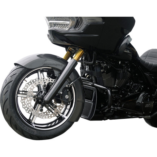 Arlen Ness #91-652 - Wheel with Hub/Adapter - Factory 24 - Front - Black/Contrast Cut - 18x5.5