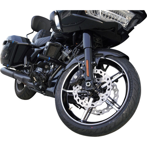 Arlen Ness #91-654 - Wheel with Hub/Adapter - Factory 24 - Front - Black/Contrast Cut - 21x3.5