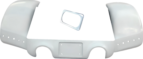 Bagger Nation #FPSFK-N-DO-C - Pro Street Rear Fender - Chrome Plate Frame - Dual Outlet
