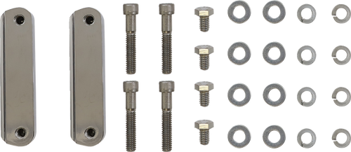 Bagger Nation #PYO:CAFE-19-14L-C - Cafe Front Fender - 19" Wheel - With Chrome Adapters