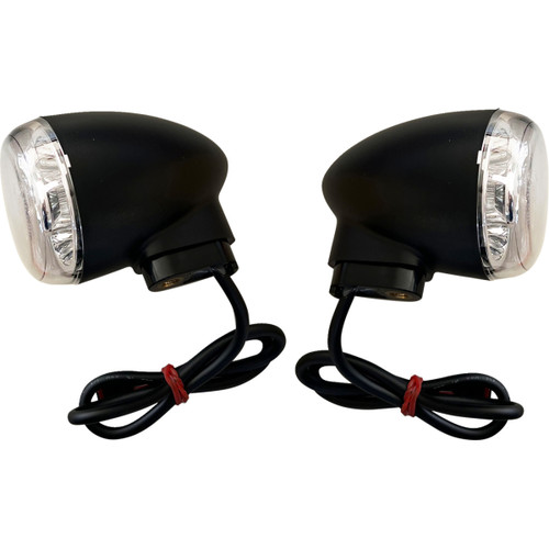 Drag Specialties - Turn Signal - Rear - Clear/Amber - Black