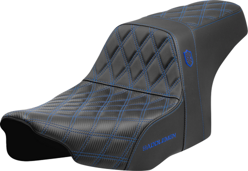 Saddlemen Pro Series SDC Performance Seat - Blue Stitching - w/o Backrest - FLT/FLH '23-'24
