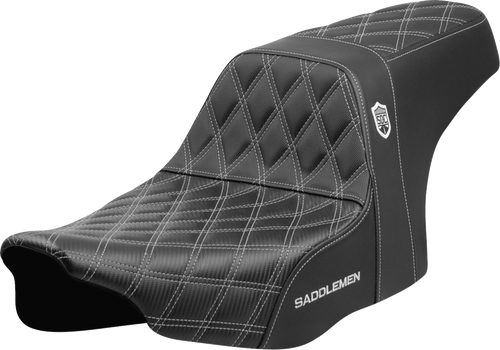 Saddlemen Pro Series SDC Performance Seat - Silver Stitching - w/o Backrest - FLT/FLH '23-'24