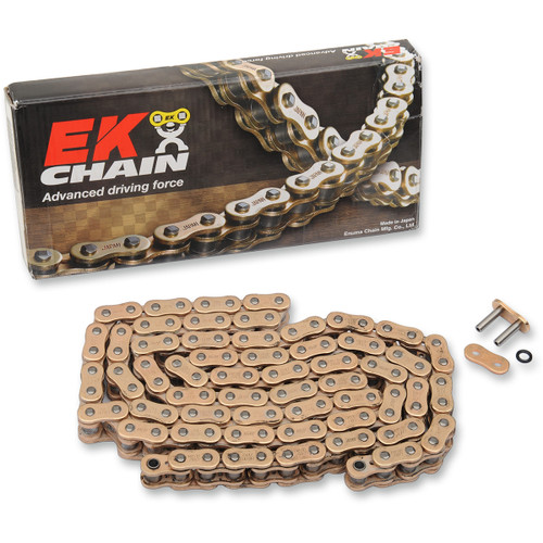 EK #530ZVX3-120G - 530 ZVX3 - Sportbike Chain - 120 Links - Gold