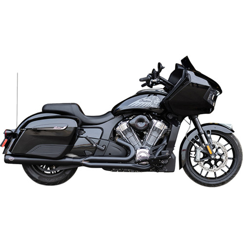 S&S Cycle #550-1131 - 2-into-1 Qualifier Exhaust System - Guardian Black - Race Only - Indian with PowerPlus