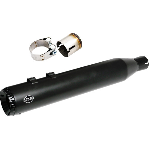 S&S Cycle #550-1141 - 2-into-1 Swindler Exhaust Conversion Kit - 4-1/2" - Black - M8 Touring