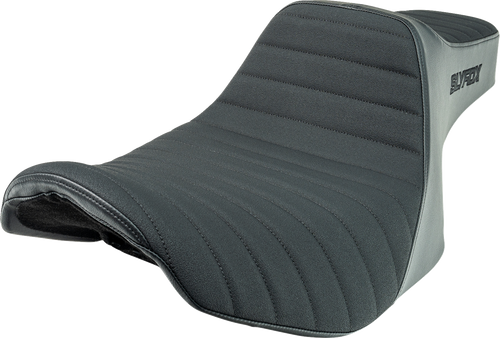 Slyfox #4704A-SlyFox - Highnoon Seat - Vinyl - Classic Stitch - Black Logo - FLH/FLT '23-'24