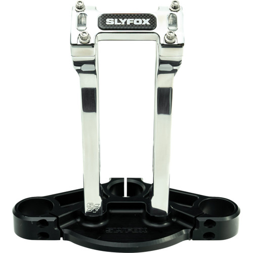 Slyfox #SF-1002-10-R - Handlebar Riser Kit - Pullback - 1" Clamping - 10" Rise - Raw