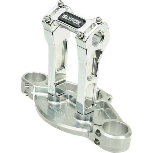 Slyfox #SF-1003-06-R - Handlebar Riser Kit - Straight - 1-1/8" Clamping - 6" Rise - Raw