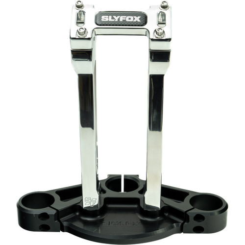 Slyfox #SF-1003-10-R - Handlebar Riser Kit - Straight - 1-1/8" Clamping - 10" Rise - Raw