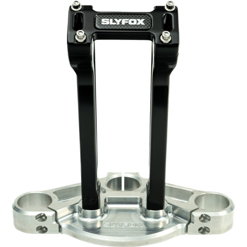 Slyfox #SF-1004-10-B - Handlebar Riser Kit - Pullback - 1-1/8" Clamping - 10" Rise - Black