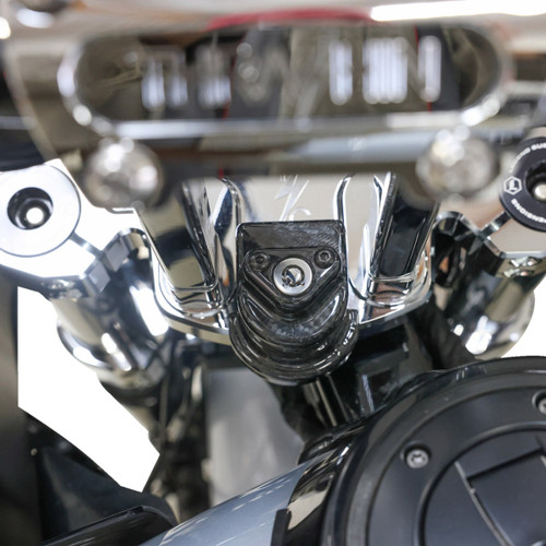 Thrashin Supply CO. #TSC-3033-0 - Cover Steering Lock - Gloss Weave Carbon Fiber