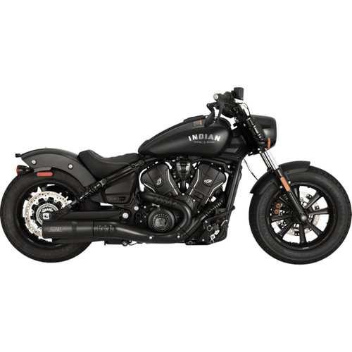 Vance & Hines #48627 - Hi-Output Slip-On Muffler - Black - Indian Scout/Bobber