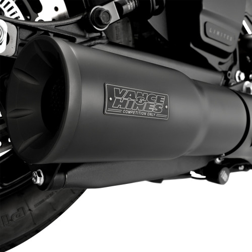 Vance & Hines #48627 - Hi-Output Slip-On Muffler - Black - Indian Scout/Bobber