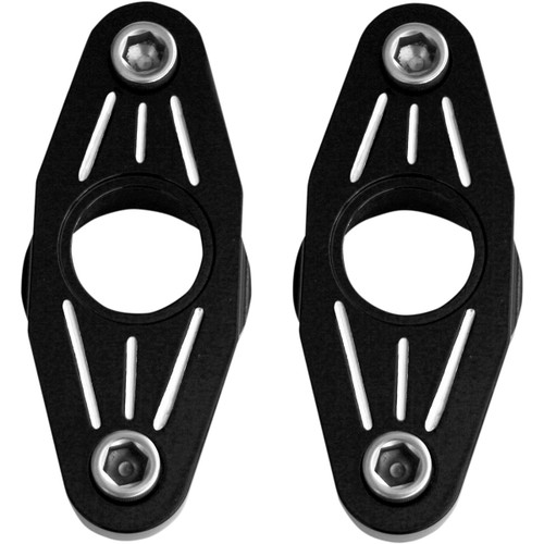 Accutronix #FXPV1-MN - Swingarm Pivot Blocks - Black Anodized - Ball-Milled