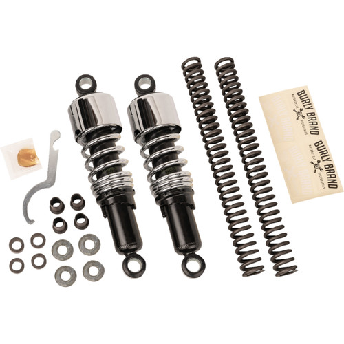 Burly Brand #B28-1004 - Suspension Kit - Slammer - Chrome - '80 - '16 FLHT