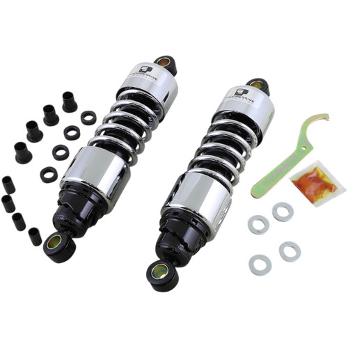 Progressive Suspension #412-4074C - 412 Series Shock - 11.5" - Standard - Chrome - FLH/T