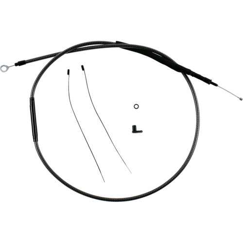 Magnum Shielding #7223-74 - Redesigned Polished KARBONFIBR Clutch Cable - 74-11/16"