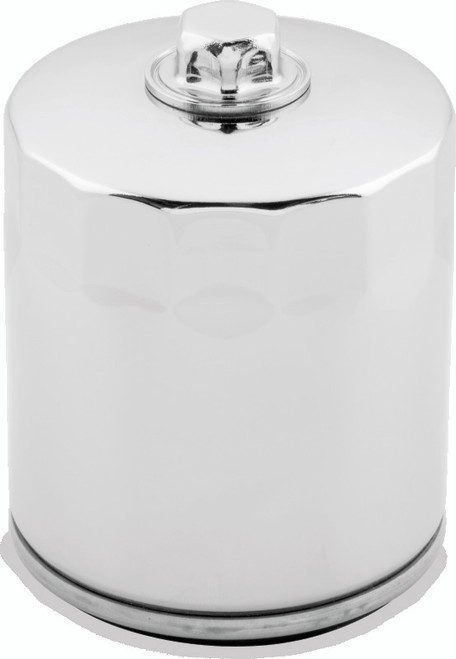 Twin Power M8 Chrome Oil Filter With Nut Replaces H-D2700297