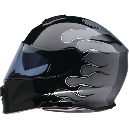 Z1R - Solaris 2.0 Modular Helmet - Flame - Black/Gray - XL